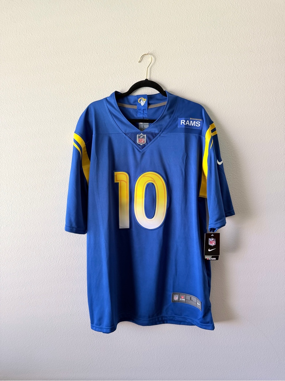 NFL Los Angeles Rams Cooper Kupp Blue and Yellow #10 Jersey
